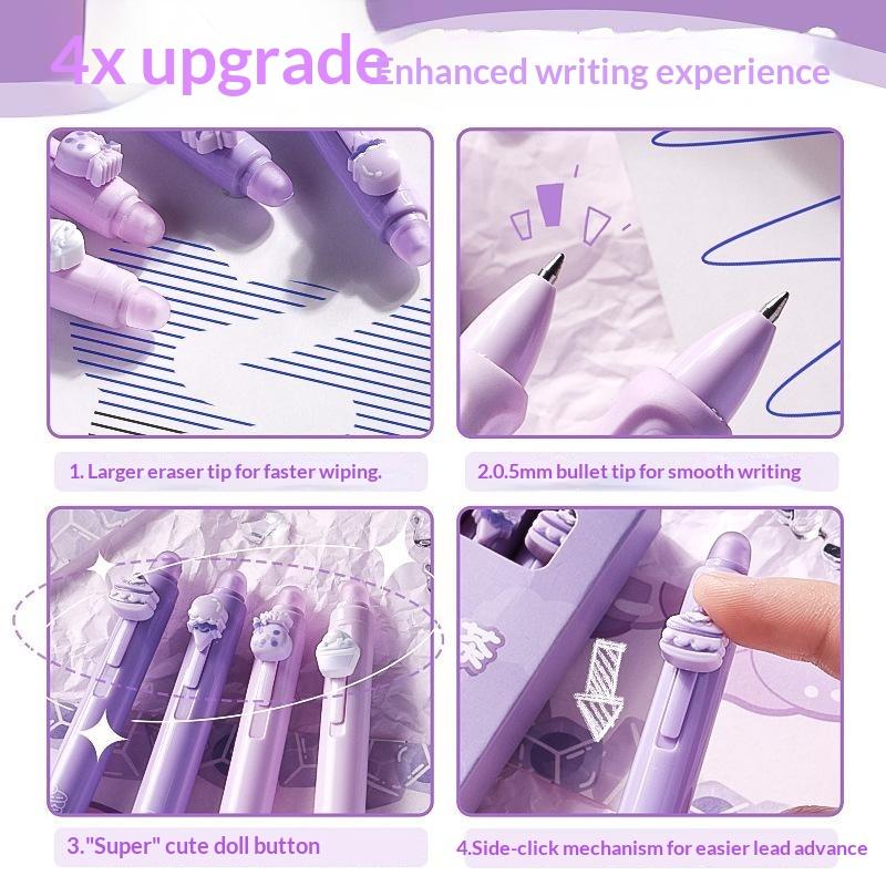 4/6Pcs Erasable Gel Pen Set, 0 - огляд і ціна Retractable Eraser Pen Click
