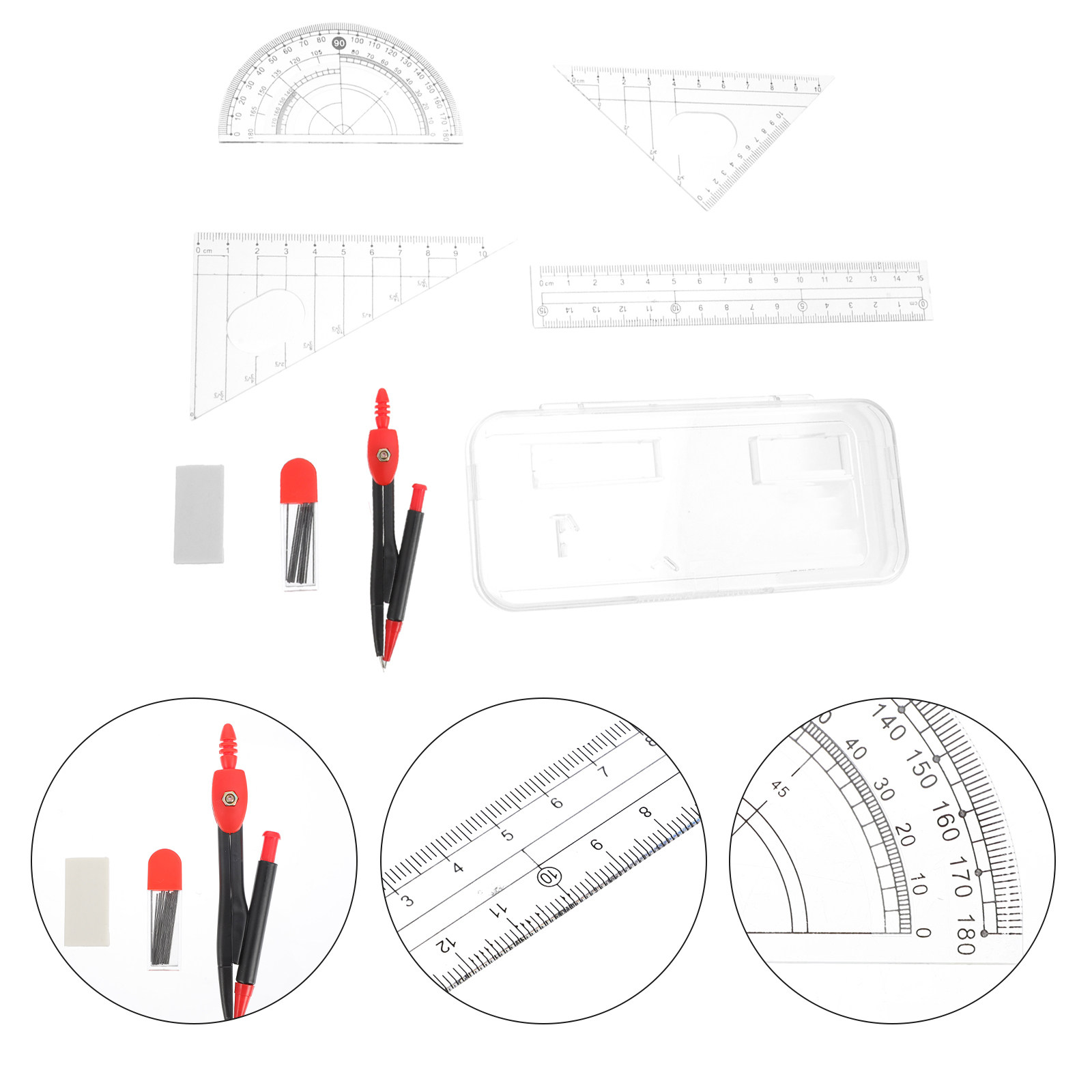 1Set Professional Metal Compas - огляд і ціна Math Geometry Set With Compass